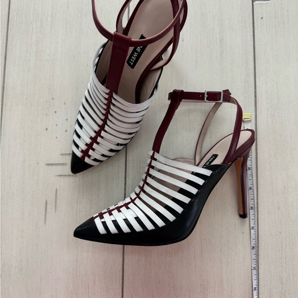 Nine West Black and White Stiletto Heels
